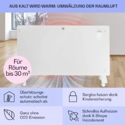 Bansin Crystal Smart Konvektions-Heizgerät 1500W 5 - 50 °C App-Steuerung 11 Bansin Crystal Smart Konvektions-Heizgerät 1500W 5 - 50 °C App-Steuerung -Haushaltsgeräte 10041210 de 0004 usp