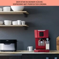 BellaVita Kaffeemaschine 3-in-1 1450 W 20 Bar Milchschäumer -Haushaltsgeräte 10041240 de 0004 usp