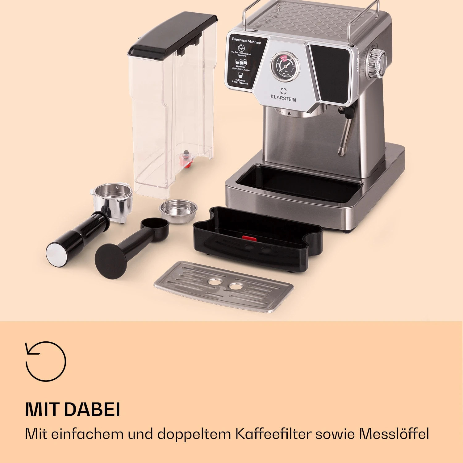 Libeica Espressomaschine 19 Bar Ca. 10 Tassen 1,8 Liter Milchschaum 7 Libeica Espressomaschine 19 Bar Ca. 10 Tassen 1,8 Liter Milchschaum – Bild 7