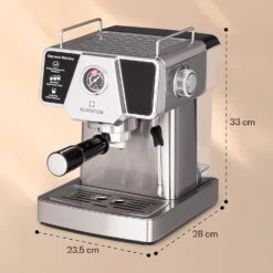 Libeica Espressomaschine 19 Bar Ca. 10 Tassen 1,8 Liter Milchschaum 15 Libeica Espressomaschine 19 Bar Ca. 10 Tassen 1,8 Liter Milchschaum -Haushaltsgeräte 10041253 yy 0008 dimensions