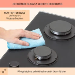 Firetale Gaskochfeld 2-flammig Aluminium-Brenner Erdgas/Propangas Inkl. Schlauch Und Druckminderer -Haushaltsgeräte 10041298 de 0007 usp