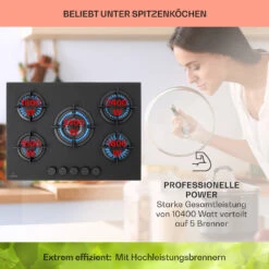 Firetale Gaskochfeld 5-flammig 70 Cm Aluminium-Brenner Inkl. Schlauch Und Druckminderer 11 Firetale Gaskochfeld 5-flammig 70 Cm Aluminium-Brenner Inkl. Schlauch Und Druckminderer -Haushaltsgeräte 10041300 de 0003 usp