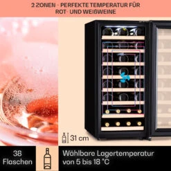 Barossa 38 Uno Weinkühlschrank 1 Zone 94 Ltr 38 Fl Touch-Display -Haushaltsgeräte 10041306 de 0003 usp