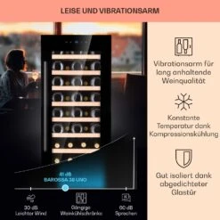 Barossa 38 Uno Weinkühlschrank 1 Zone 94 Ltr 38 Fl Touch-Display -Haushaltsgeräte 10041306 de 0004 usp