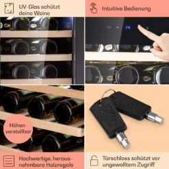 Barossa 38 Uno Weinkühlschrank 1 Zone 94 Ltr 38 Fl Touch-Display -Haushaltsgeräte 10041306 de 0005 usp