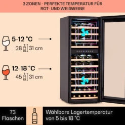 Barossa 73 Duo Weinkühlschrank 2 Zonen 192 Ltr 73 Fl Touch-Display -Haushaltsgeräte 10041308 de 0003 logo