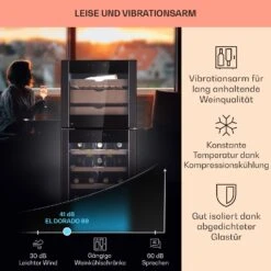 El Dorado 89 Käse & Weinkühlschrank 2 Zonen Touch 89L LED -Haushaltsgeräte 10041310 de 0003 logo