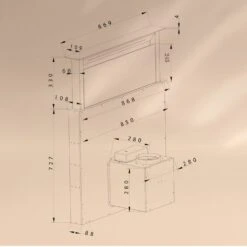 Royal Flush Eco Dunstabzugshaube 90 Cm 576 M³/h A+ 18 Royal Flush Eco Dunstabzugshaube 90 Cm 576 M³/h A+ -Haushaltsgeräte 10041349 yy 0009 dimensions