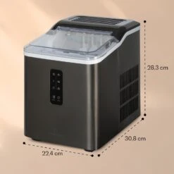 Albaron Supreme Eiswürfelmaschine Bullet 12kg/24h 1,5 Ltr Edelstahl -Haushaltsgeräte 10041360 yy 0007 dimensions