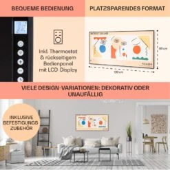 Wonderwall Air Art Smart Infrarotheizung 60x120 Cm 700W Wandinstallation App-Steuerung Abstrakt 12 Wonderwall Air Art Smart Infrarotheizung 60x120 Cm 700W Wandinstallation App-Steuerung Abstrakt -Haushaltsgeräte 10041363 de 0006 usp