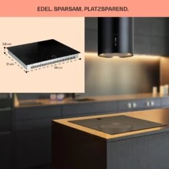 Magnichef 4 Einbaukochfeld Induktion 4 Zonen 7000W Glaskeramik -Haushaltsgeräte 10041380 de 0006 usp