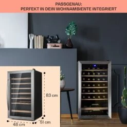 Vinamour 32 Uno Weinkühlschrank 1 Zone 95 L / 36 Flaschen 4-18°C Touch -Haushaltsgeräte 10041393 de 0006 usp