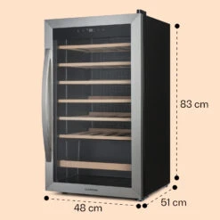 Vinamour 32 Uno Weinkühlschrank 1 Zone 95 L / 36 Flaschen 4-18°C Touch -Haushaltsgeräte 10041393 yy 0008 dimensions