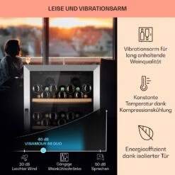 Vinamour 66 Duo Weinkühlschrank 2 Zonen 204 L/79 Flaschen 5-18°C Touch 12 Vinamour 66 Duo Weinkühlschrank 2 Zonen 204 L/79 Flaschen 5-18°C Touch -Haushaltsgeräte 10041394 de 0004 usp