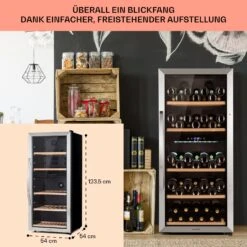 Vinamour 66 Duo Weinkühlschrank 2 Zonen 204 L/79 Flaschen 5-18°C Touch 14 Vinamour 66 Duo Weinkühlschrank 2 Zonen 204 L/79 Flaschen 5-18°C Touch -Haushaltsgeräte 10041394 de 0006 usp
