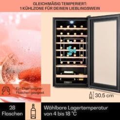 Barossa 29 Uno Weinkühlschrank 1 Zone 88 Ltr / 28 Fl Touch-Display -Haushaltsgeräte 10041397 de 0003 usp