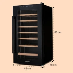 Barossa 29 Uno Weinkühlschrank 1 Zone 88 Ltr / 28 Fl Touch-Display -Haushaltsgeräte 10041397 yy 0008 dimensions