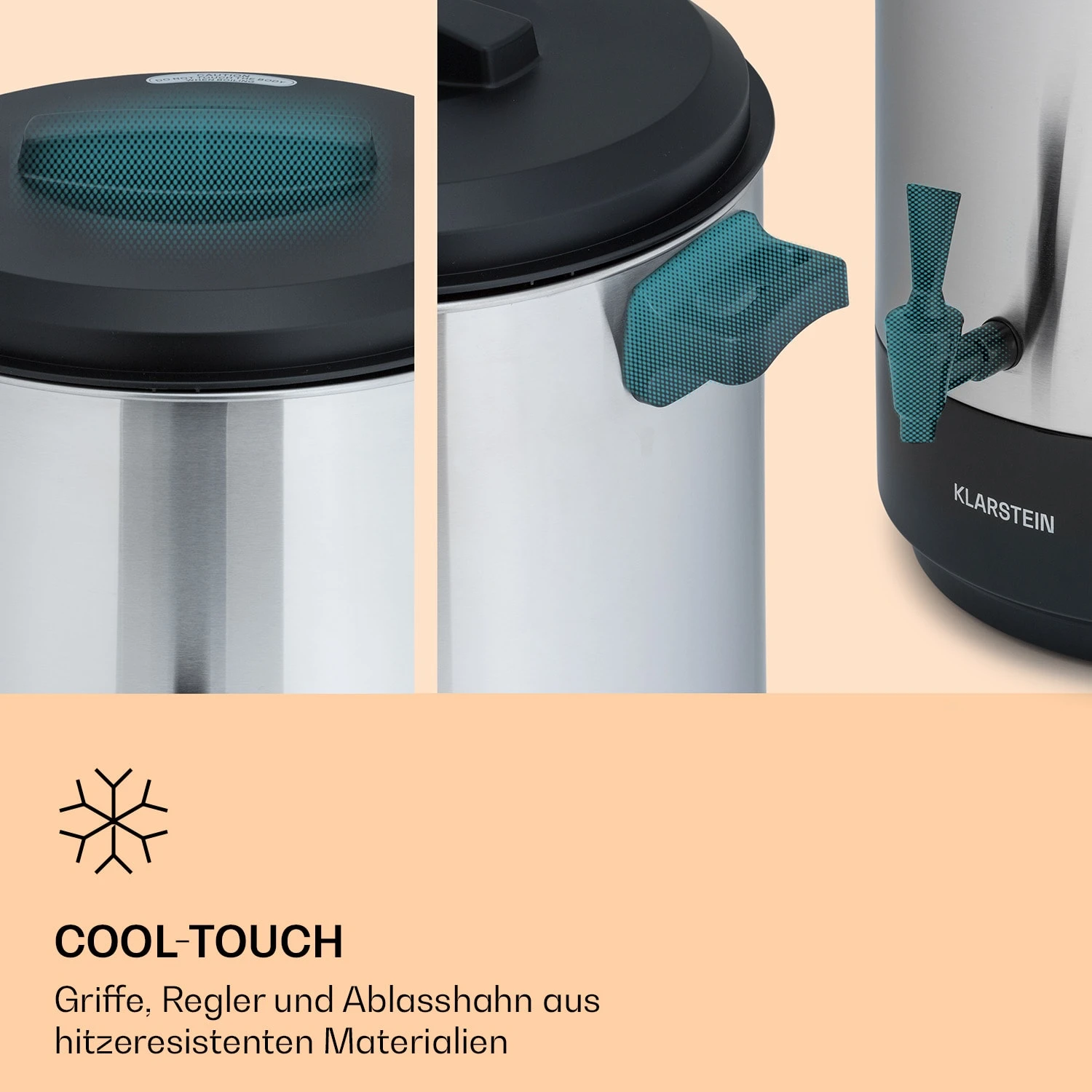 Abbey 40 Einkochautomat Getränkespender 40L 100°C 180min Edelstahl 5 Abbey 40 Einkochautomat Getränkespender 40L 100°C 180min Edelstahl – Bild 5