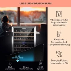 Vinovilla 50 Duo Zweizonen-Weinkühlschrank 53l 17 Fl. 3-Farben Glastür -Haushaltsgeräte 10041900 de 0004 usp
