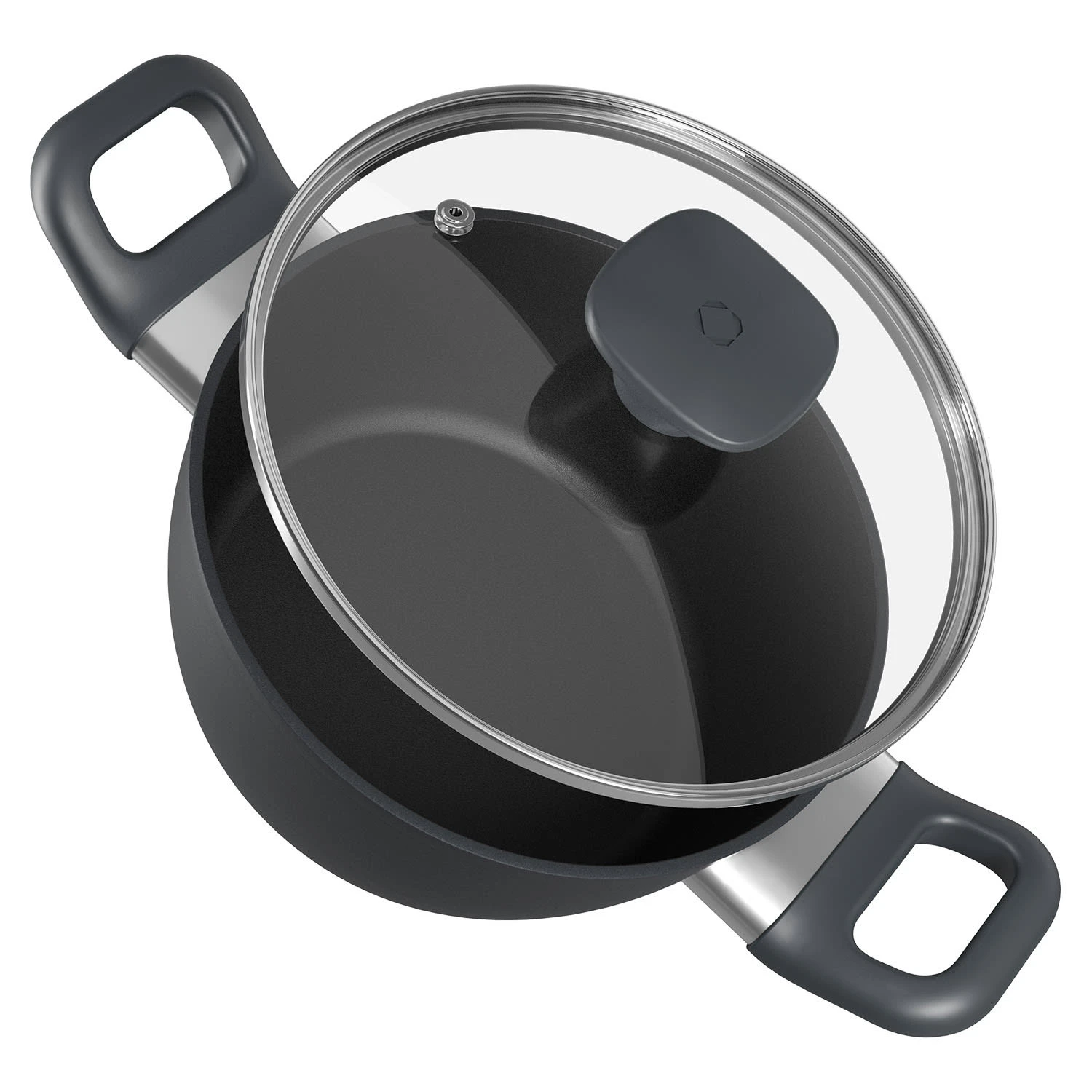 Noto Endurance Kochtopf Ø20cm Geschmiedetes Aluminium Deckel Induktion PTFE-Antihaftbeschichtung 1 Noto Endurance Kochtopf Ø20cm Geschmiedetes Aluminium Deckel Induktion PTFE-Antihaftbeschichtung