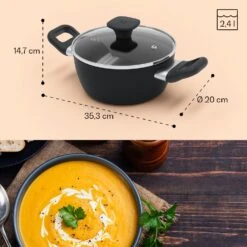 Noto Endurance Kochtopf Ø20cm Geschmiedetes Aluminium Deckel Induktion PTFE-Antihaftbeschichtung 17 Noto Endurance Kochtopf Ø20cm Geschmiedetes Aluminium Deckel Induktion PTFE-Antihaftbeschichtung -Haushaltsgeräte 10045006 yy 0009 dimensions