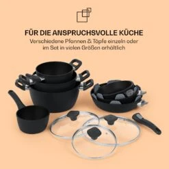 Noto Endurance Kochtopf Ø28cm Geschmiedetes Aluminium Deckel Induktion PTFE-Antihaftbeschichtung 16 Noto Endurance Kochtopf Ø28cm Geschmiedetes Aluminium Deckel Induktion PTFE-Antihaftbeschichtung -Haushaltsgeräte 10045008 de 0008 usp