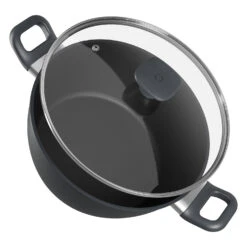 Noto Endurance Kochtopf Ø28cm Geschmiedetes Aluminium Deckel Induktion PTFE-Antihaftbeschichtung