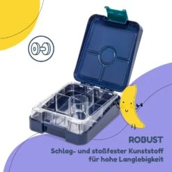 Klarstein Schmatzfatz Easy Snackbox 4 Fächer 18 X 15 X 5 Cm (BxHxT) -Haushaltsgeräte 10045069 de 0006 usp