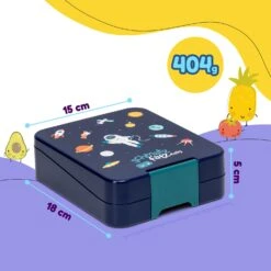 Klarstein Schmatzfatz Easy Snackbox 4 Fächer 18 X 15 X 5 Cm (BxHxT) -Haushaltsgeräte 10045069 yy 0008 usp