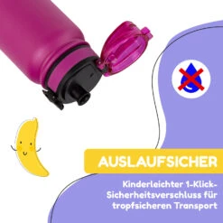 Wakaba Thermosflasche 550 Ml Edelstahl Tritan BPA-frei -Haushaltsgeräte 10045264 de 0003 usp