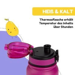 Wakaba Thermosflasche 550 Ml Edelstahl Tritan BPA-frei -Haushaltsgeräte 10045264 de 0005 usp