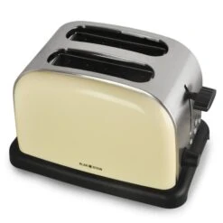 Aquavita Frühstücksset Creme Wasserkocher Toaster Creme -Haushaltsgeräte 60001826 yy 0004 titel title 2 toaster klarstein creme
