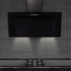 Lorea 90 Dunstabzugshaube Inklusive 2 X Aktivkohlefilter Schwarz -Haushaltsgeräte 60002202 yy 0003 ambient Klarstein Lorea Abzugshaube 90cm schwarz