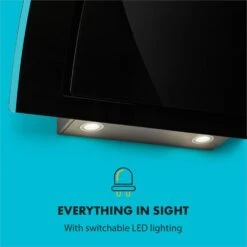 Sabia 90 Dunstabzugshaube | 90cm | 600 M³/h | Energieeffizienzklasse A | Inklusive 2 X Aktivkohlefilter -Haushaltsgeräte 60002218 yy 0006 logo Klarstein Sabia 90 Dunstabzugshaube schwarz