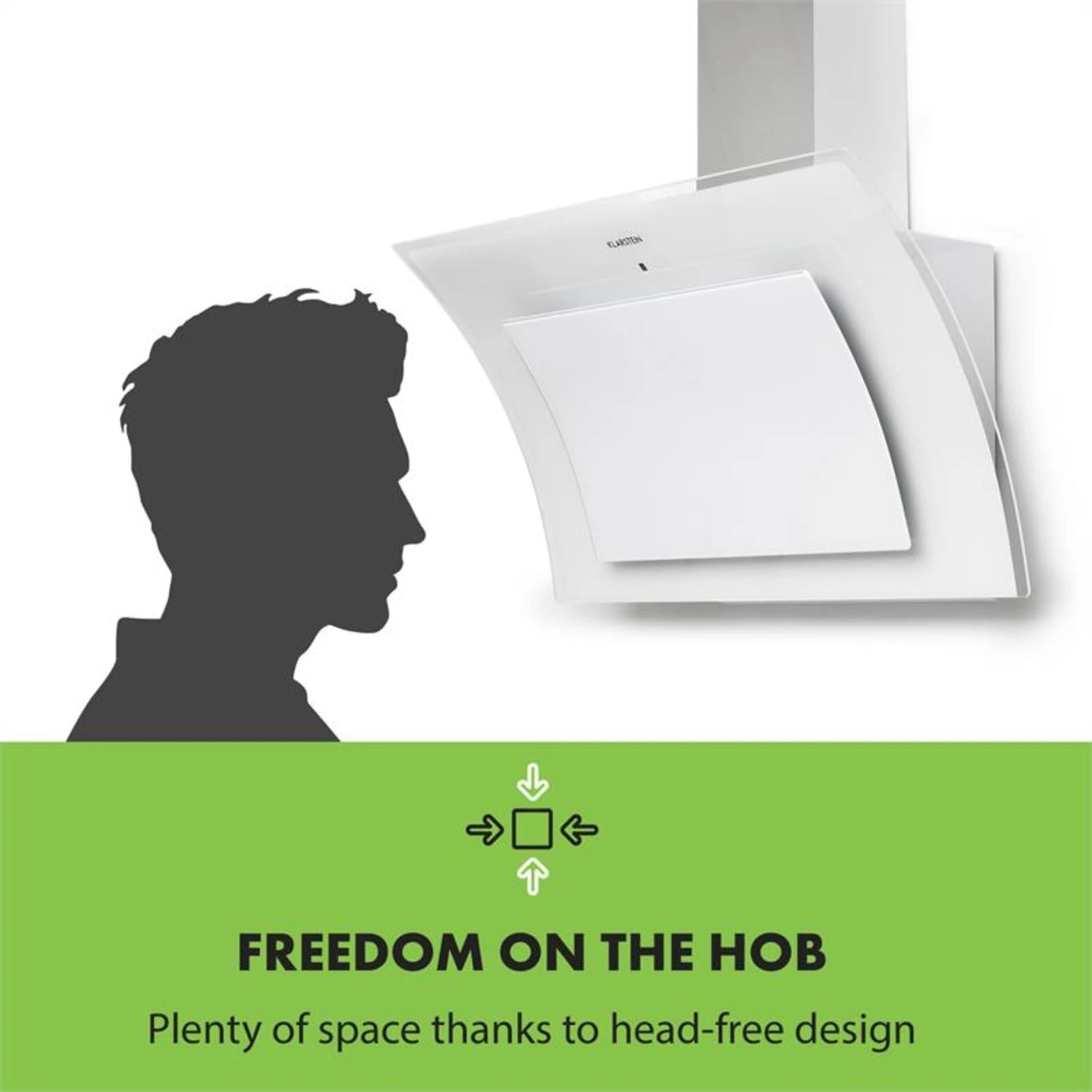 Sabia 90 Dunstabzugshaube | 90cm | 600 M³/h | Energieeffizienzklasse A | Inklusive 2 X Aktivkohlefilter 6 Sabia 90 Dunstabzugshaube | 90cm | 600 M³/h | Energieeffizienzklasse A | Inklusive 2 X Aktivkohlefilter – Bild 6
