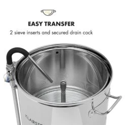 Mundschenk XXL + Eintauchkühler Bierbrauanlage 3000W 50l 304 Edelstahl -Haushaltsgeräte 60002276 yy 0004 logo Klarstein Mundschenk XXL Maischekessel Edelstahl