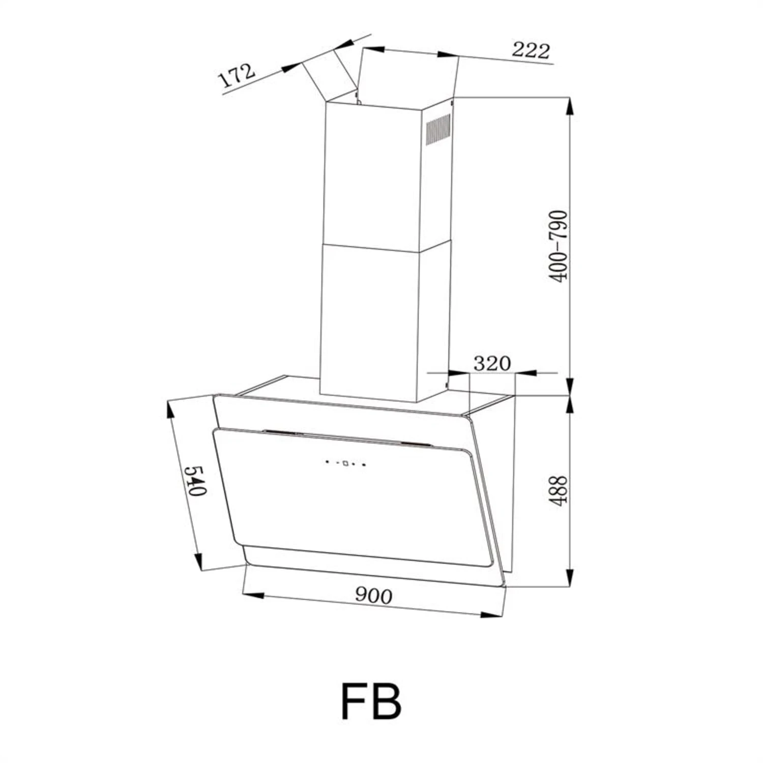 Aurica Dunstabzugshaube Umluftset 60cm Aktivkohlefilter Schwarz 7 Aurica Dunstabzugshaube Umluftset 60cm Aktivkohlefilter Schwarz – Bild 7