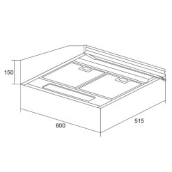 Purista Dunstabzugshaube Umluftset 60cm 190 M³/h 2 Aktivkohlefilter -Haushaltsgeräte 60002303 yy 0006 logo Klarstein Purista Unterbau Dunstabzugshaube reedit