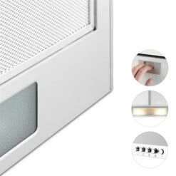 Karajan 60 Dunstabzugshaube Umluftset 536 M³/h Aktivkohlefilter -Haushaltsgeräte 60002307 yy 0005 detail cooker hood 60cm Stainless steel