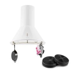 Lumio Neo Retro-Dunstabzugshaube Umluftset 610 M³/h Weiß