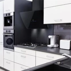 Annabelle 60 Dunstabzugshaube Umluftset 595 M³/h Touch-Armatur Schwarz -Haushaltsgeräte 60002315 yy 0003 ambient Klarstein Annabelle 60 Dunstabzugshaube schwarz