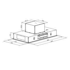 Remy Dunstabzugshaube Umluftset 90cm 230W 620m³/h Schwarz -Haushaltsgeräte 60002322 yy 0008 logo Klarstein Remy Deckenhaube 90cm schwarz