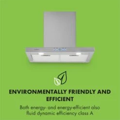 Klarstein Kalahari Limelight Einbau-Set Backofen + Abzugshaube 68Ltr 600 M³/h Schwarz Edelstahl -Haushaltsgeräte 60002587 yy 0010 logo Klarstein Limelight Dunstabzugshaube 60cm silber