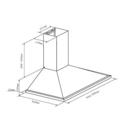 Kalahari Galina Einbau-Set Backofen + Abzugshaube 68Ltr 350 M³/h Schwarz Edelstahl -Haushaltsgeräte 60002588 yy 0012 logo Klarstein Galina Dunstabzugshaube Acrylglas reedit