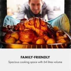 Gusteau Delicatessa Einbau-Ofen-Set Induktion 7000W 64Ltr Weiß Edelstahl -Haushaltsgeräte 60002590 yy 0005 logo Klarstein Gusteau Elektrischer Einbaubackofen weiss