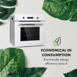 Gusteau Delicatessa Einbau-Ofen-Set Induktion 7000W 64Ltr Weiß Edelstahl -Haushaltsgeräte 60002590 yy 0006 logo Klarstein Gusteau Elektrischer Einbaubackofen weiss