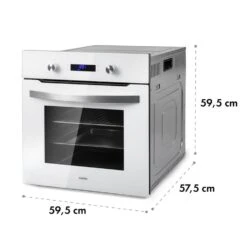 Gusteau Delicatessa Einbau-Ofen-Set Induktion 7000W 64Ltr Weiß Edelstahl -Haushaltsgeräte 60002590 yy 0011 logo Klarstein Gusteau Elektrischer Einbaubackofen weiss