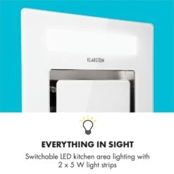 Gusteau Remy Einbau-Set Backofen + Einbau-Haube 2950W Weiß Edelstahl -Haushaltsgeräte 60002591 yy 0010 logo Klarstein Remy Deckenhaube 90 cm weiss