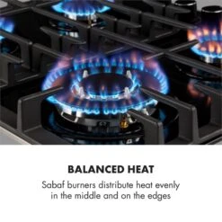 Gusteau Ignito Einbau-Ofen-Set Elektro / Gas 64Ltr Schwarz Edelstahl 18 Gusteau Ignito Einbau-Ofen-Set Elektro / Gas 64Ltr Schwarz Edelstahl -Haushaltsgeräte 60002595 yy 0008 logo Klarstein Ignito 4 Zonen Gaskochfeld schwarz