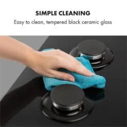 Gusteau Ignito Einbau-Ofen-Set Elektro / Gas 64Ltr Schwarz Edelstahl 20 Gusteau Ignito Einbau-Ofen-Set Elektro / Gas 64Ltr Schwarz Edelstahl -Haushaltsgeräte 60002595 yy 0010 logo Klarstein Ignito 4 Zonen Gaskochfeld schwarz